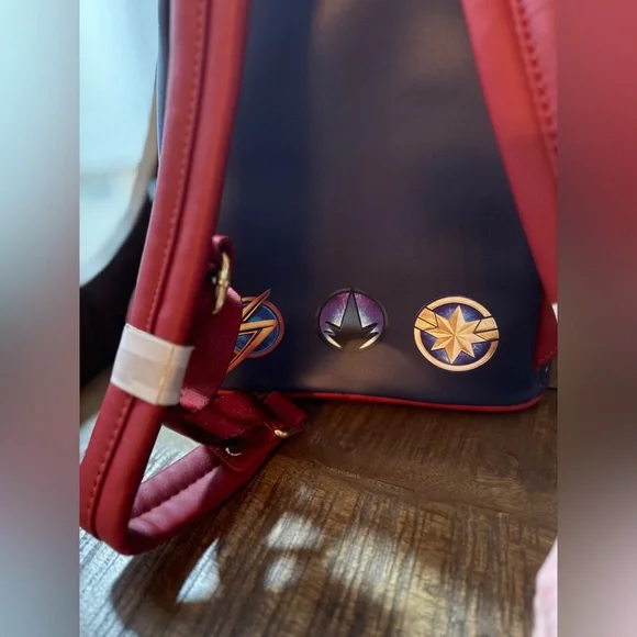 NWT Loungefly Marvel The Marvels Characters Mini Backpack - Picture 8 of 12